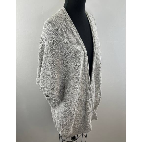 Aritzia COMMUNITY Gray Heather Open Chunky Knit Dolman Cardigan Sweater XS / S - Picture 4 of 8